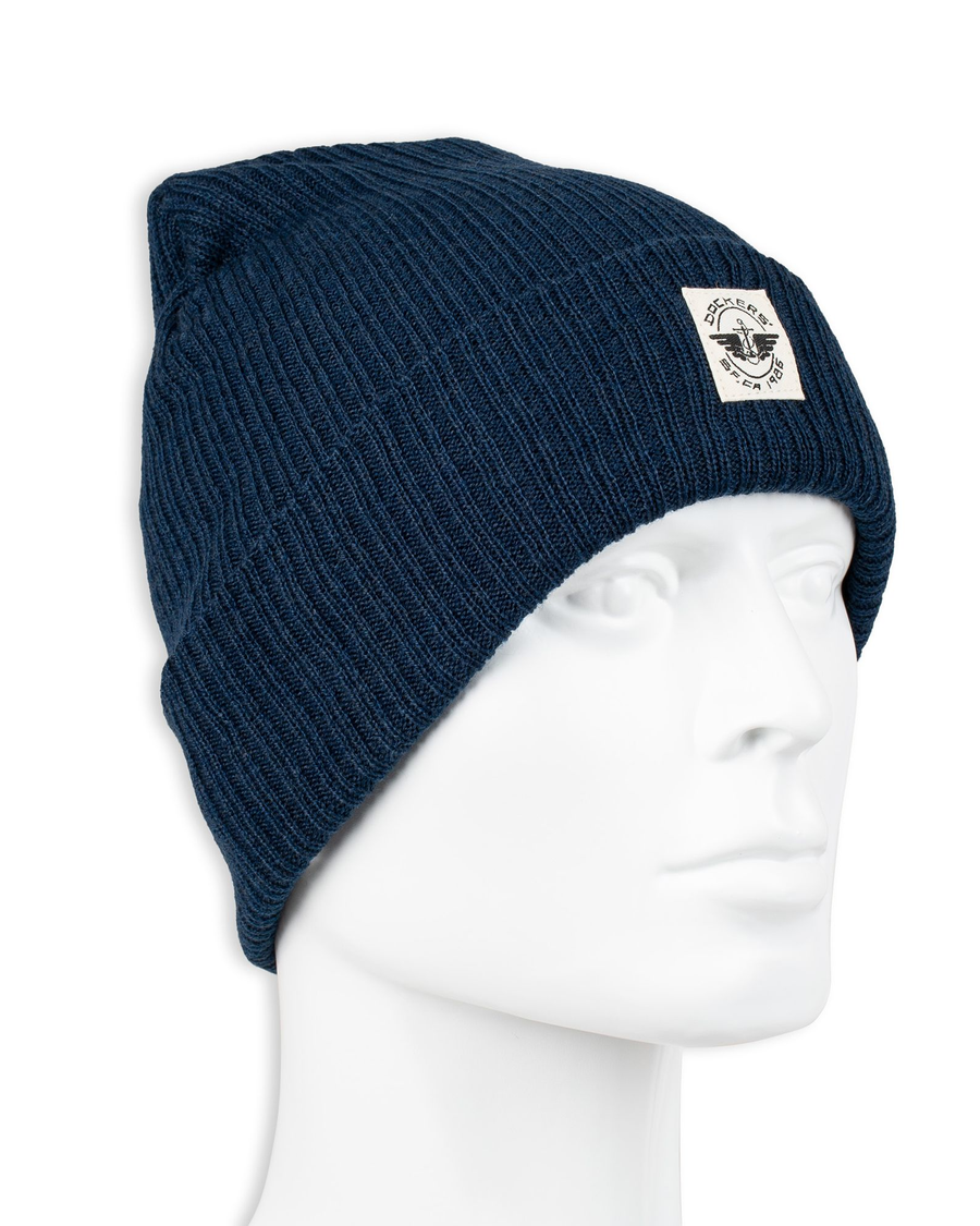 (image for) Popular Recycled Double Knit Ribbed Beanie w/ Woven Seasonal Graphic